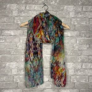 Colorful Abstract Scarf Lightweight *Used